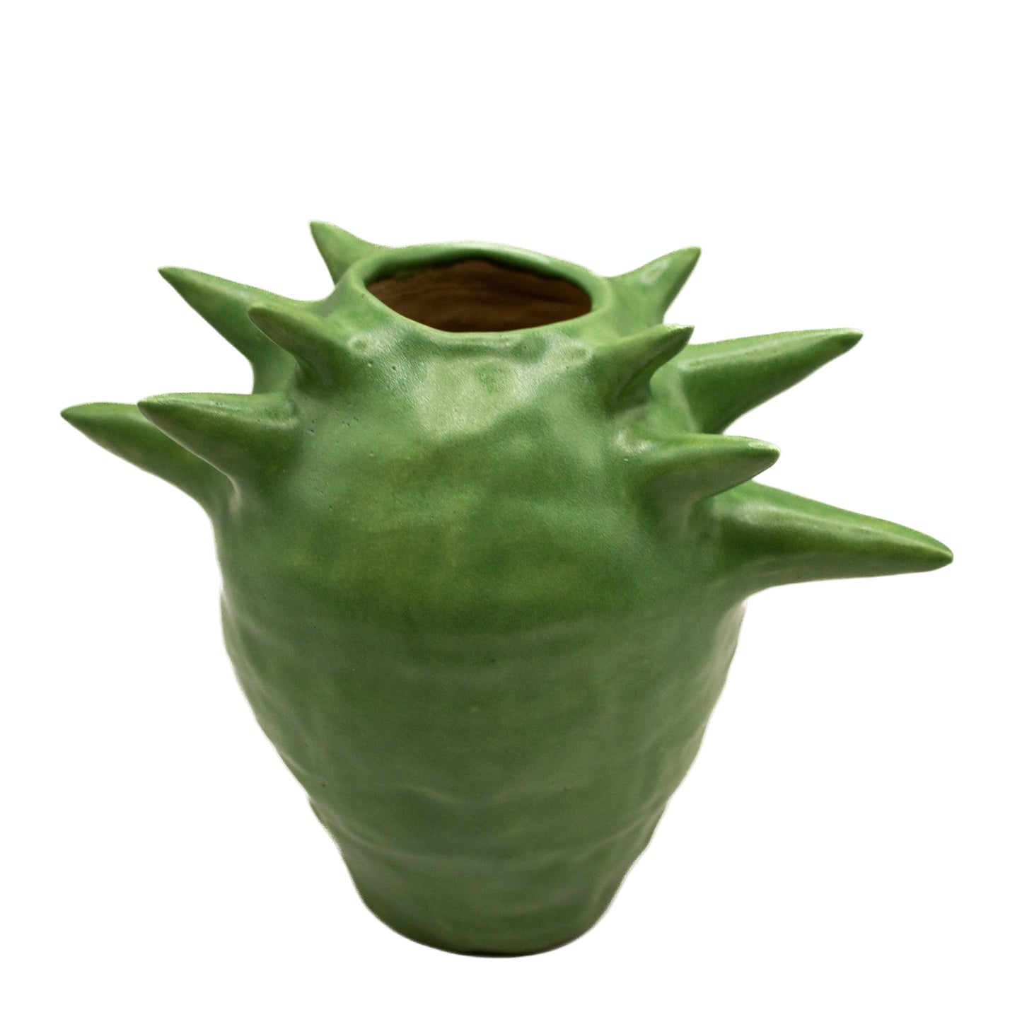 A Green Spiky Vase
