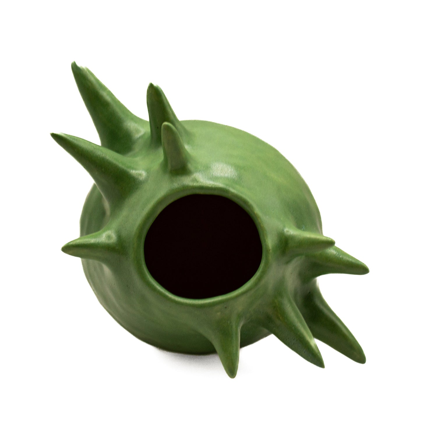A Green Spiky Vase