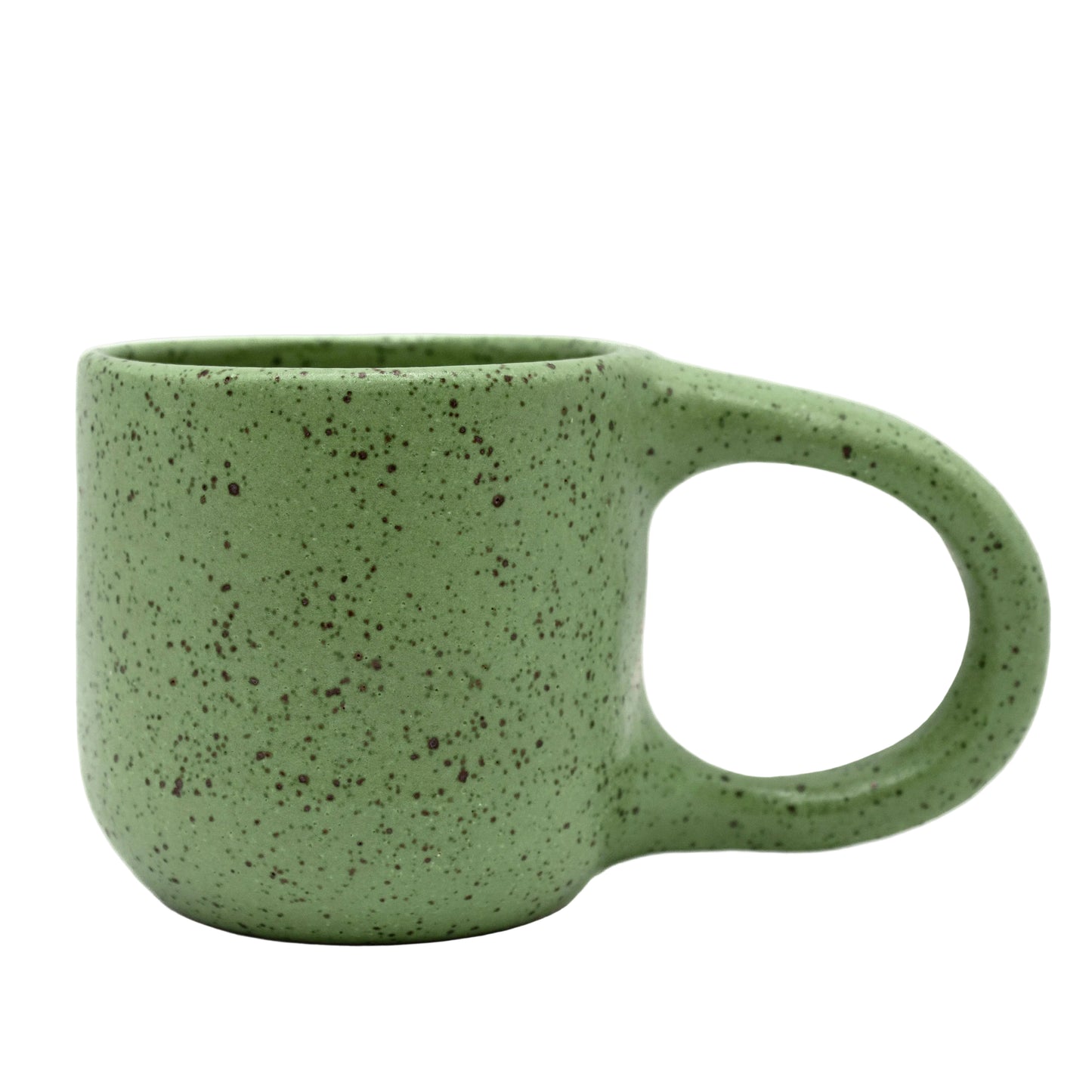 A Green Speckled Camping Mug