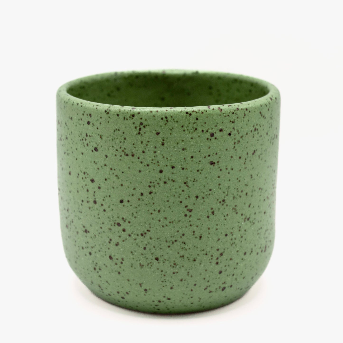 A Green Speckled Camping Mug