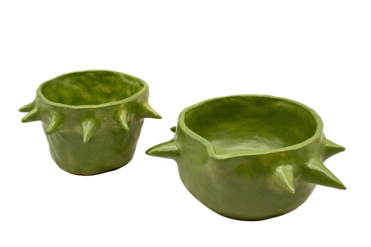 A Green Spiky Matcha Set