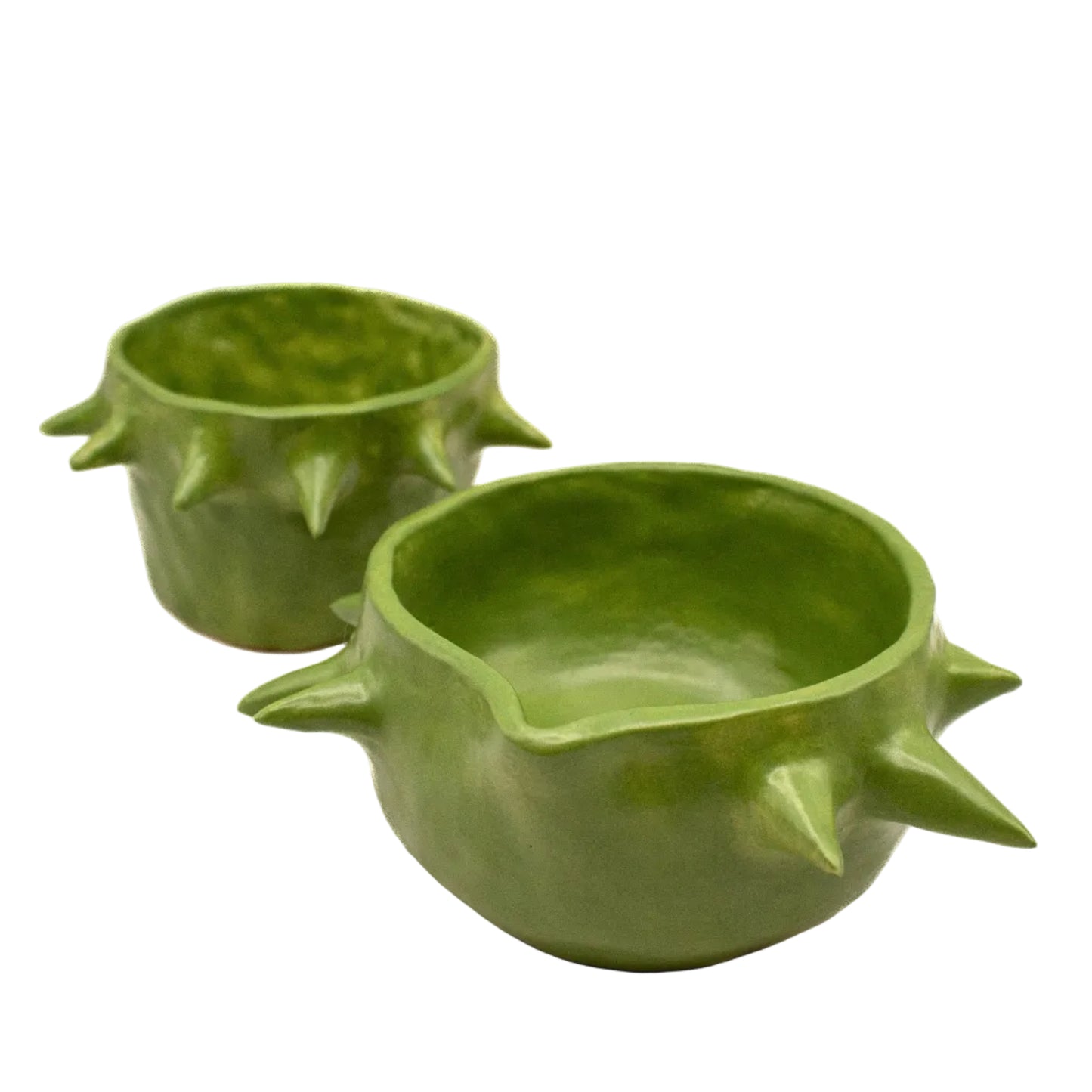 A Green Spiky Matcha Set