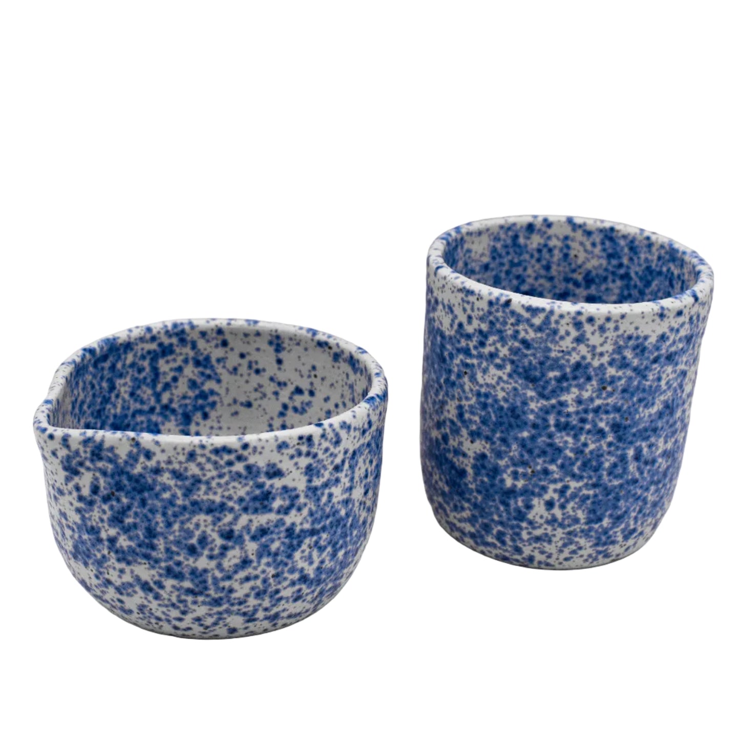 Blue Splatter Matcha Set