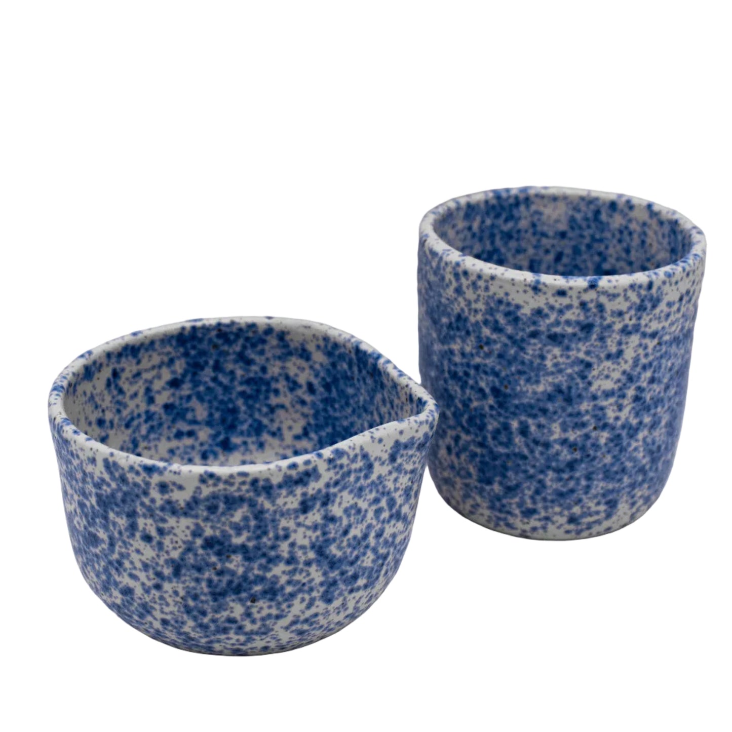 Blue Splatter Matcha Set
