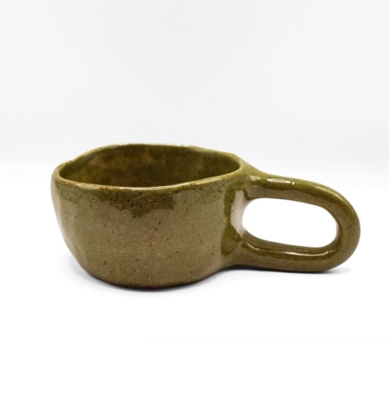 Green Speckled Mug